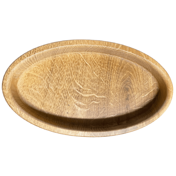 Bowl - Oval Oak Bowl